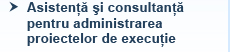 Asistenta si consultanta pentru administrarea proiectelor de executie